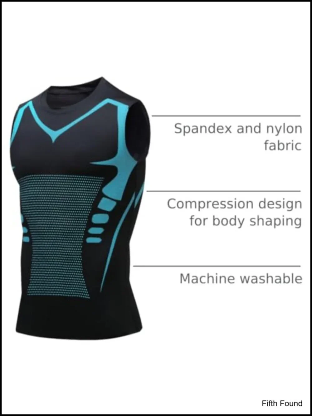 Men's Compression Tank Top Sleeveless Body Shaper Tummy Control